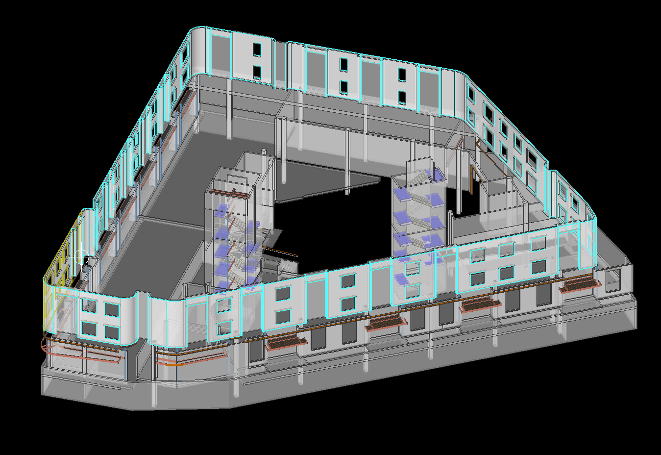 3D structural model of industrial enclosure
